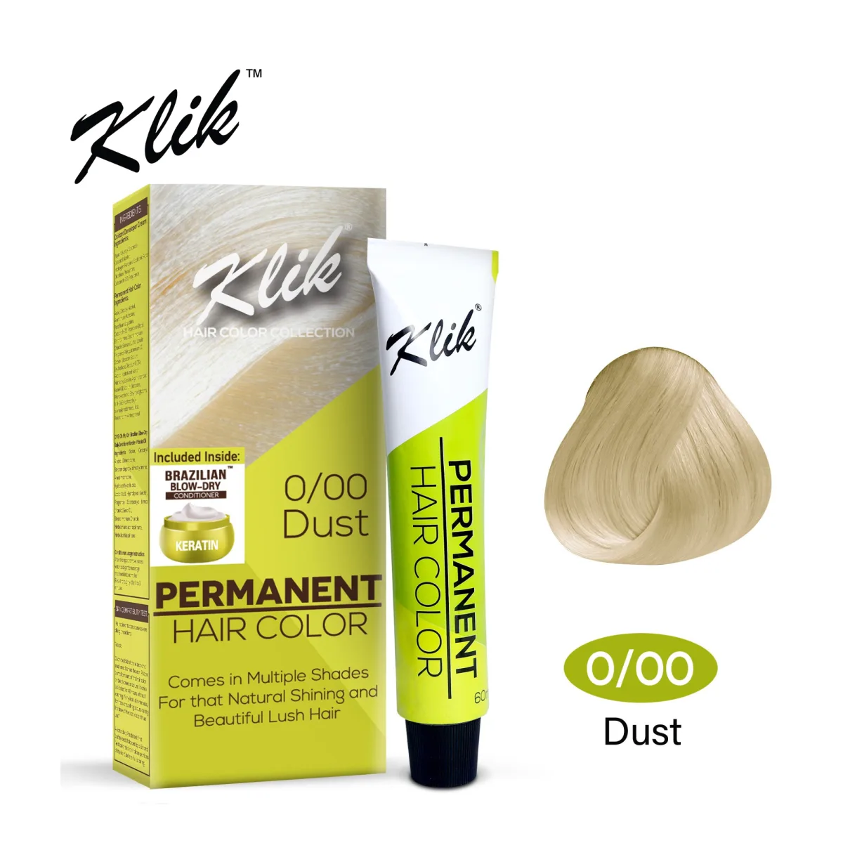 KLIK Hair Color 100ml - 0.00 Dust