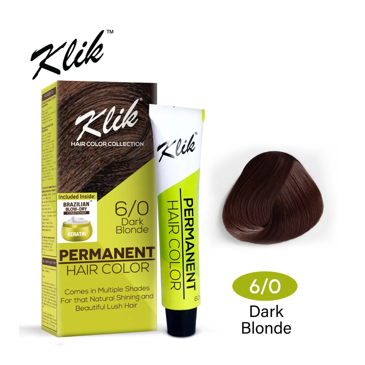 KLIK Hair Color 100ml - 6.00 Dark Blonde