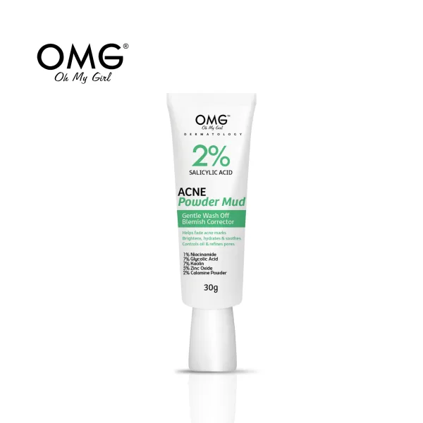 Dermatology 2% Salicylic Acid Powder Mud Cream 30G