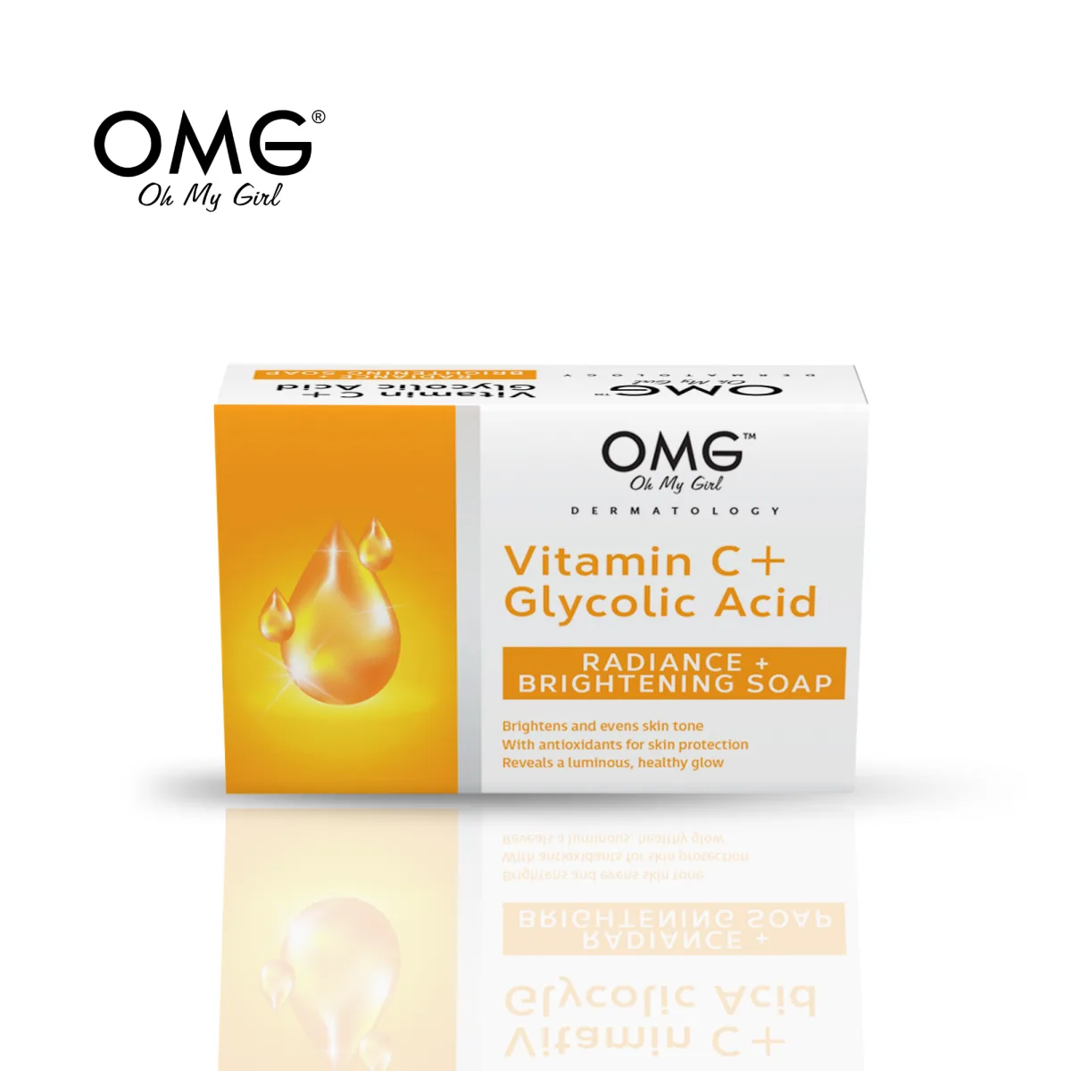 OMG DERMATOLOGY VITAMIN C + GLYCOLIC ACID SOAP 90g