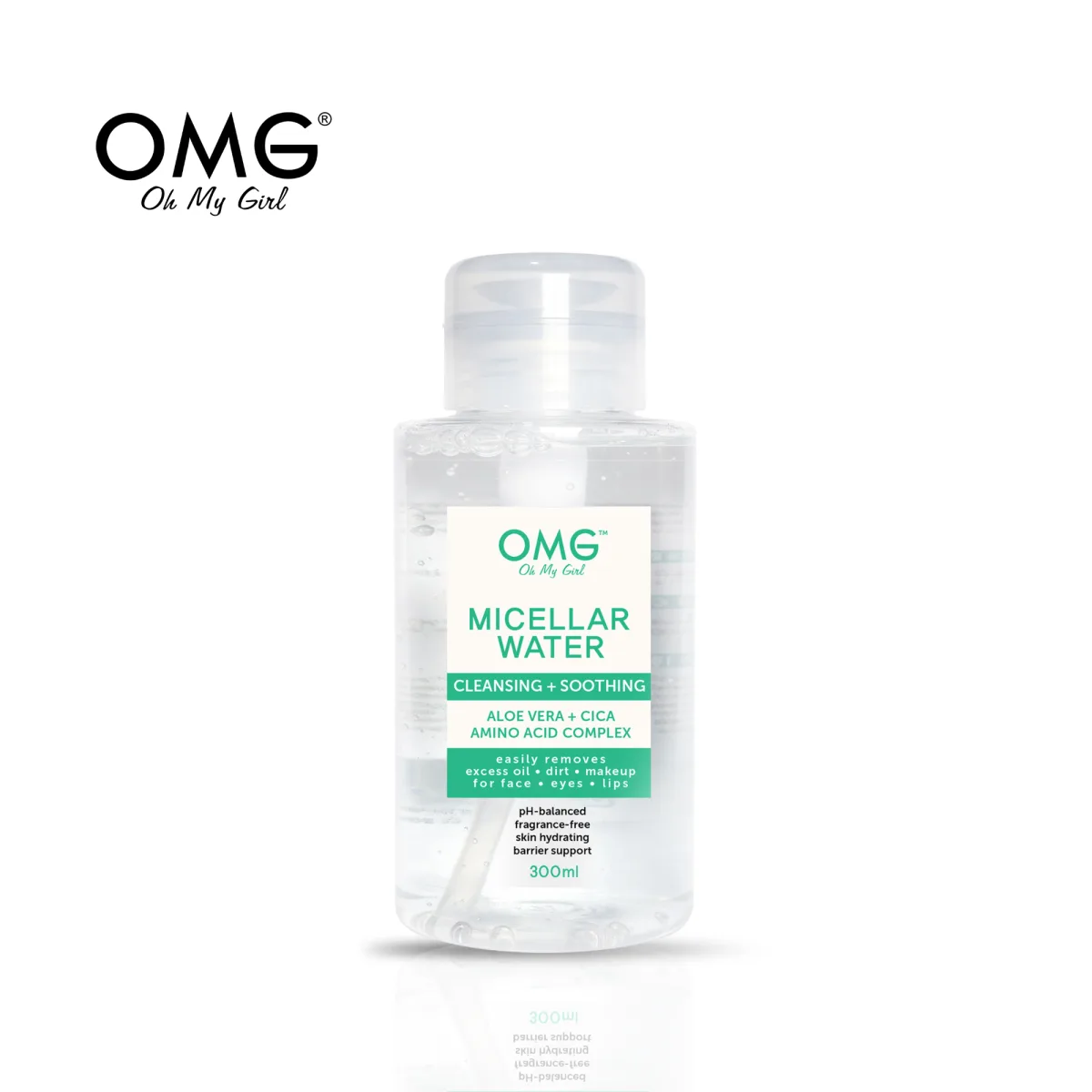 OMG MICELLAR WATER CLEANSING + SOOTHING-300ML