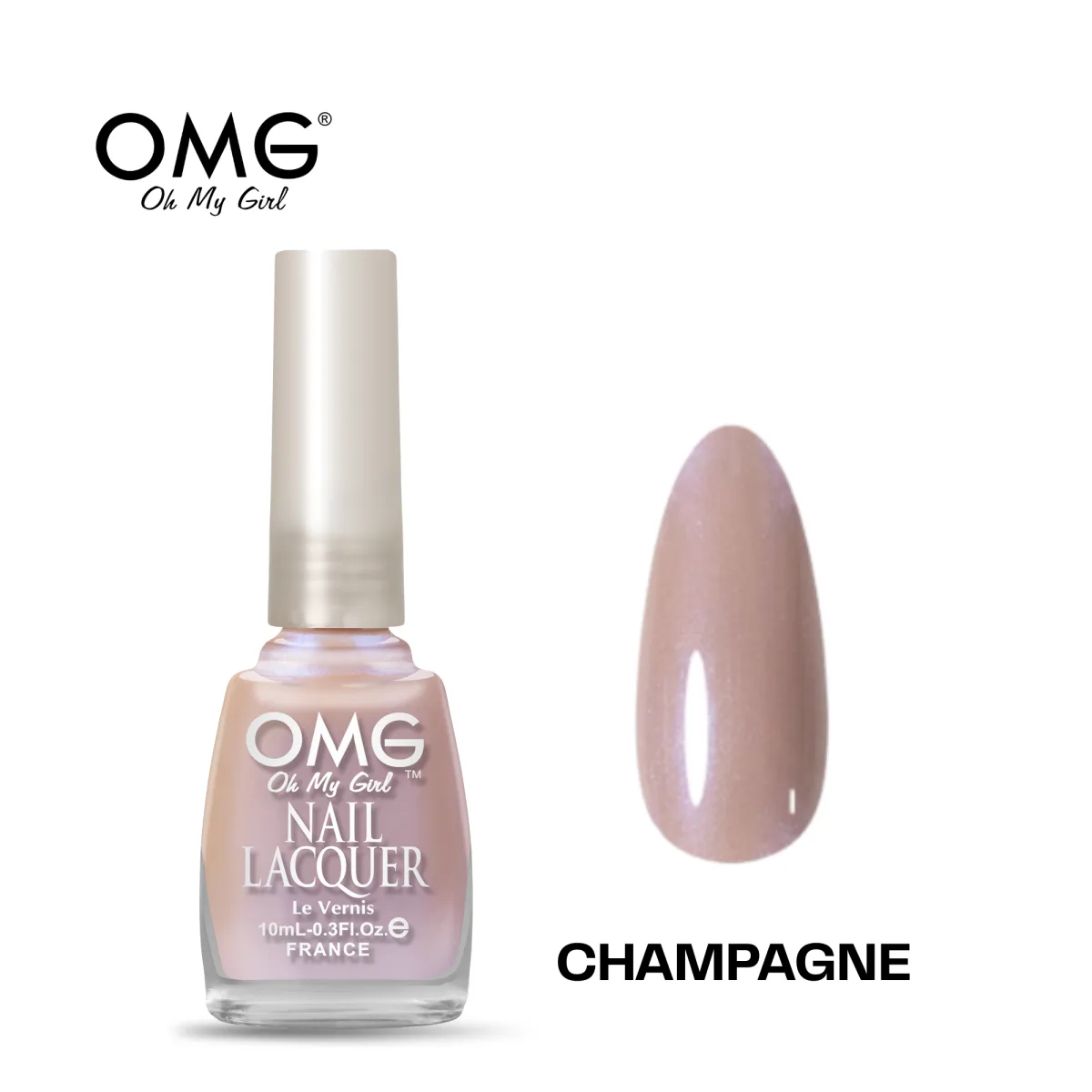 OMG NAIL POLISH REGULAR 10ML - CHAMPAGNE