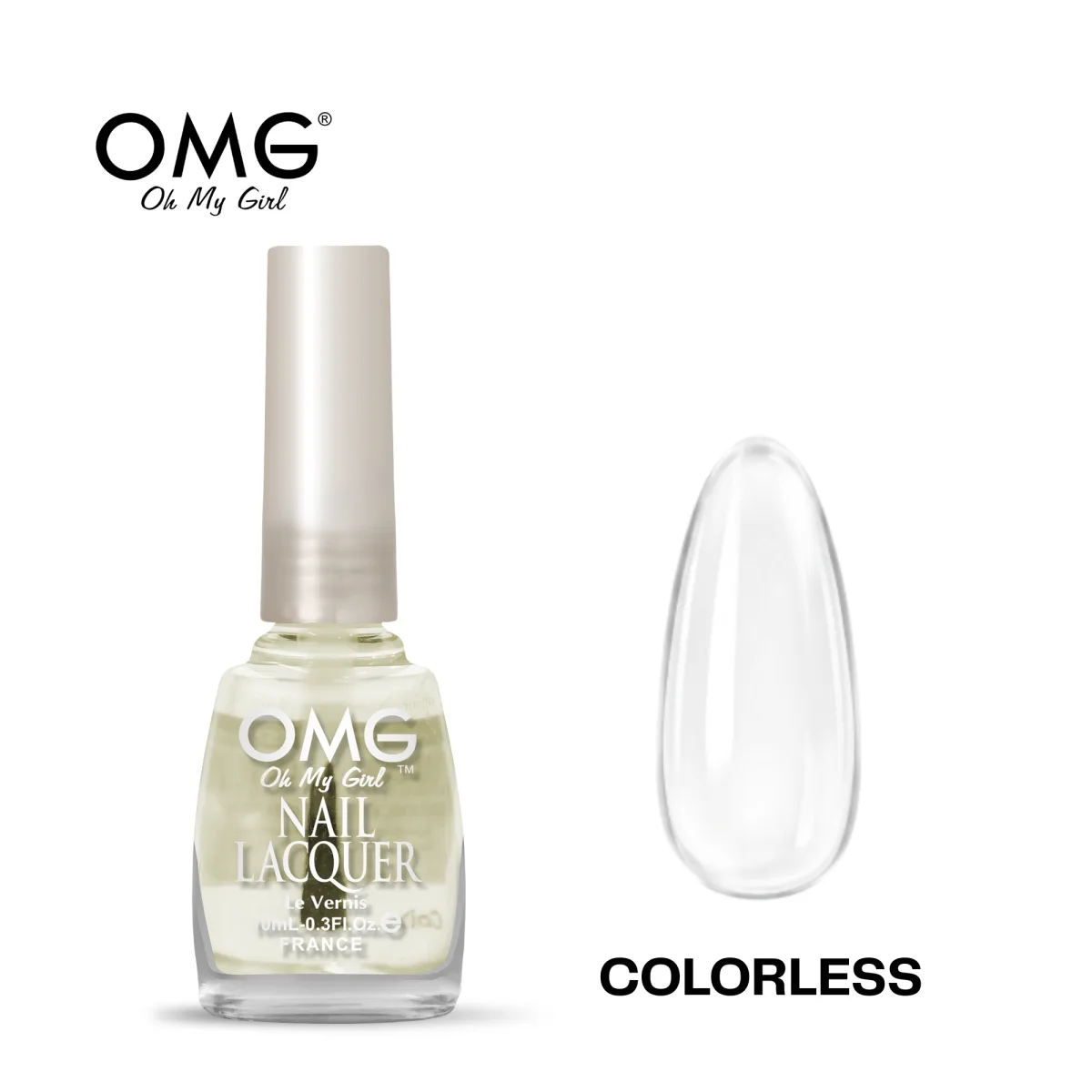 OMG NAIL POLISH REGULAR 10ML - COLORLESS