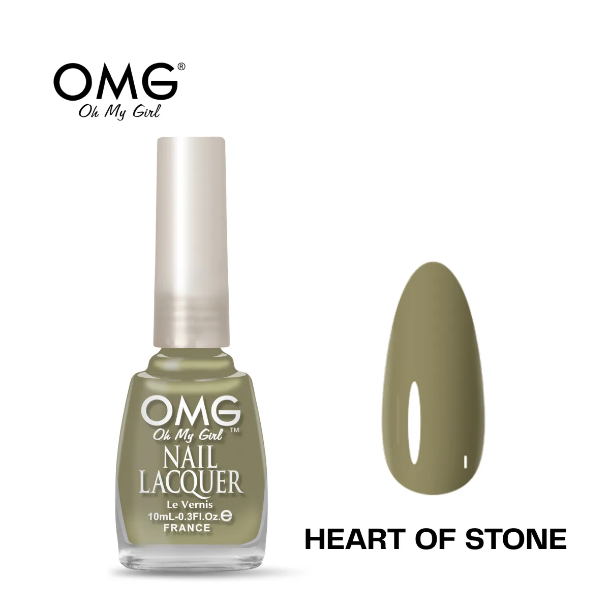 OMG NAIL POLISH REGULAR 10ML - HEART OF STONE